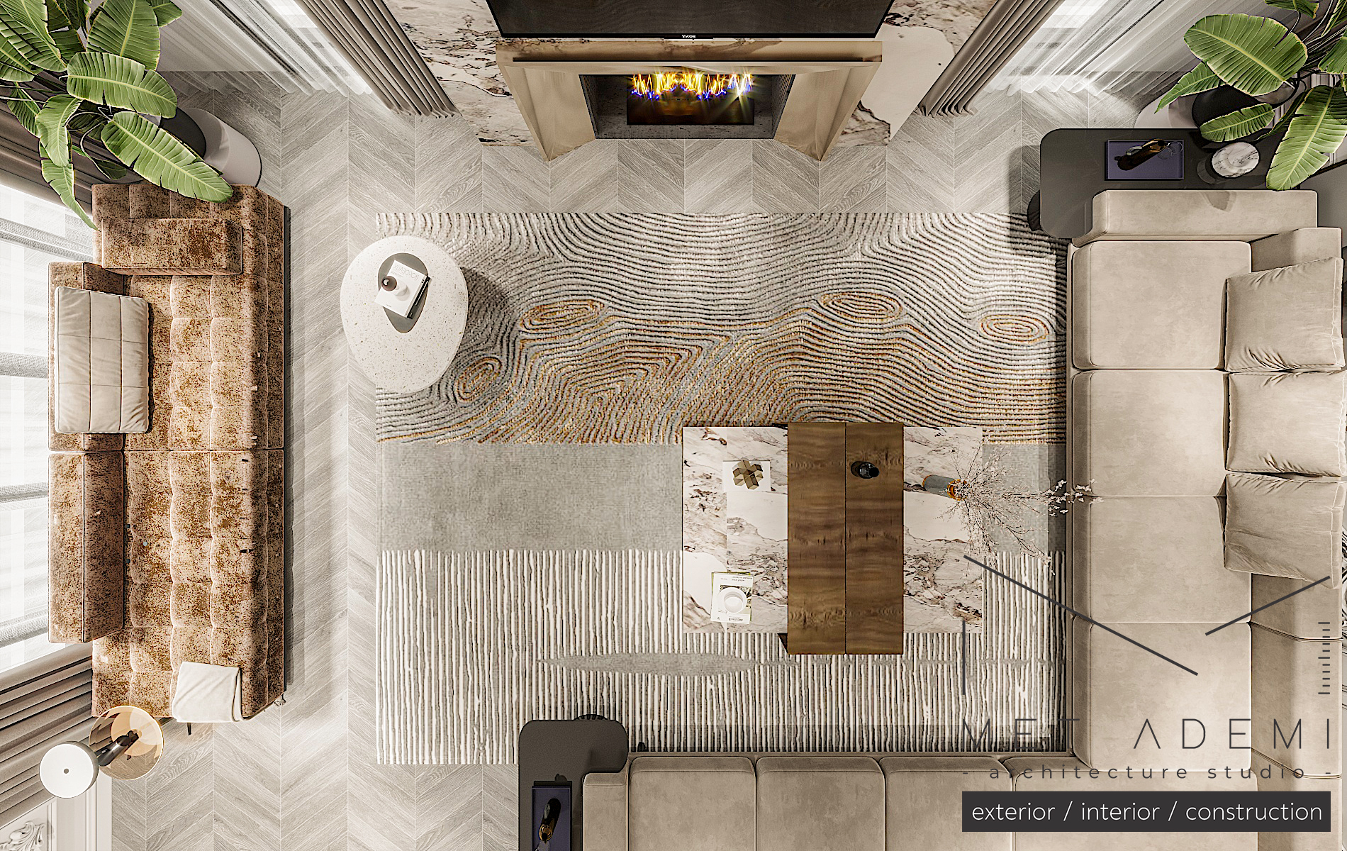 Living Room and Kitchen